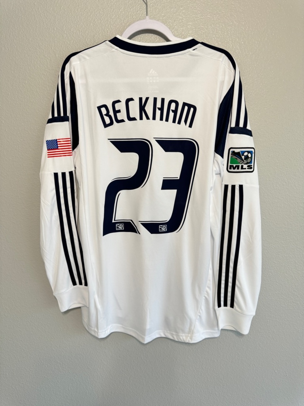 Vintage LA Galaxy 2012/2013 Beckham home long sleeve jersey
